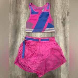 Nike Pink and Blue workout set